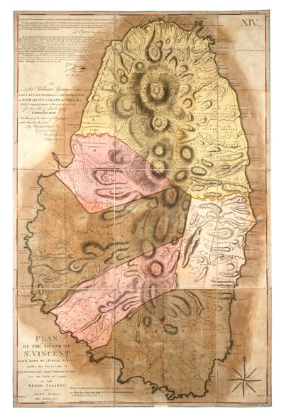 Plan of the Island of St Vincent laid down by actual survey by John Bayly