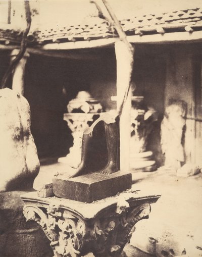 Fragment of an Egyptian Statue in the Museum at Cherchell, Algeria by John Beasley Greene