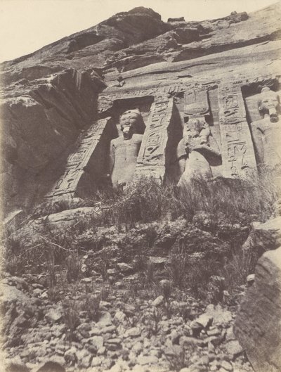 Ibsamboul. Speos of Hathor, Left Part of the Facade by John Beasly Greene