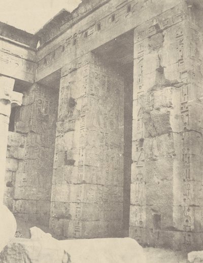 Medinet Habu, Palace of Ramses II, Second Court, East Side by John Beasly Greene
