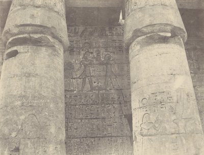 Medinet Habou, Palace of Ramses Meiamoun, Left Wall by John Beasly Greene
