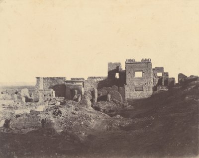 Medinet Habu. View taken from the entrance of the Palace of Ramses Miamun by John Beasly Greene