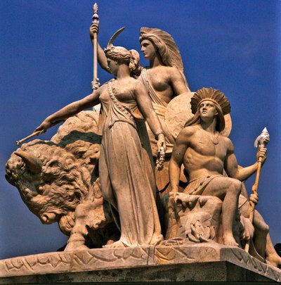 America, Sculpture Group from the Albert Memorial by John Bell