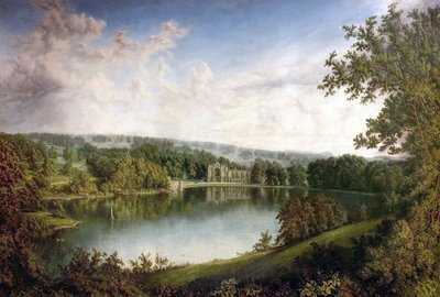 Newstead Abbey, Nottinghamshire, from the Upper Lake by John Bell