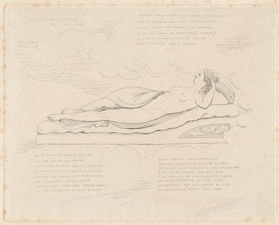 Sketch from a Statue of a Dreamer by John Bell