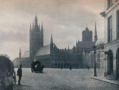 The Town Hall and Cloth Hall, Ypres, Belgium by John Benjamin Stone