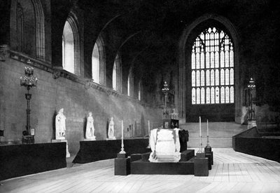 The Lying in State of William Gladstone, Westminster Hall, London, 1898 by John Benjamin Stone
