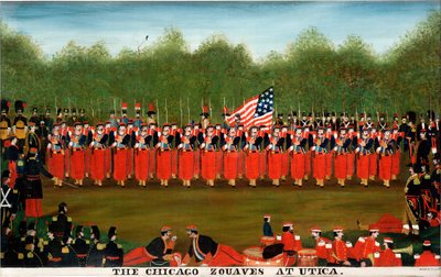 The Chicago Zouaves at Utica, c.1860 by John Bernt Graff