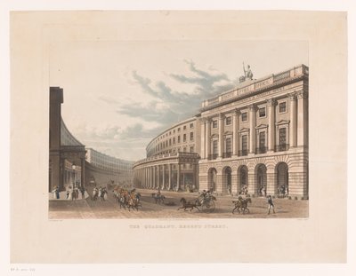 View of Regent Street in London by John Bluck