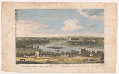 View of the River Thames at Richmond from Richmond Hill by John Bowles