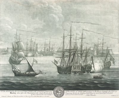 View of Bombay, dedicated to the director of the British East India Company by John Bowles