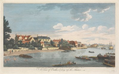 A View of Erith, Looking Up the Thames by John Boydell