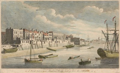 A View Taken near Limehouse Bridge, Looking Down the Thames by John Boydell