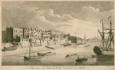 A view taken near Limehouse Bridge looking down the Thames by John Boydell