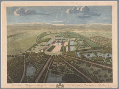 View of Dunham Massey in Cheshire Dunham Massey the Seat of the Right Hon:ble the Earl of Warrington in Cheshire by John Boydell