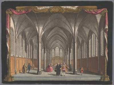 View of the Interior of the Temple Church in London by John Boydell
