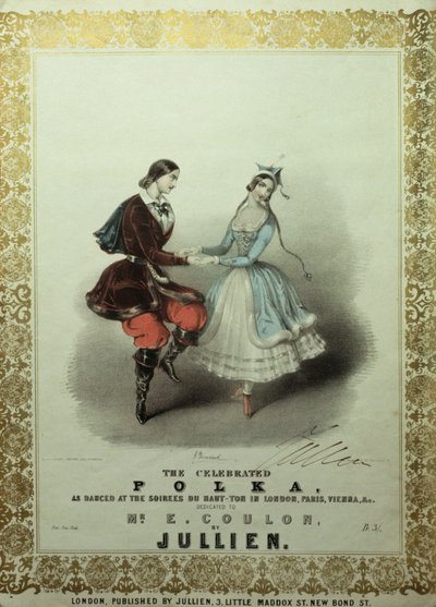 The Celebrated Polka, song sheet, 1840 by John Brandard