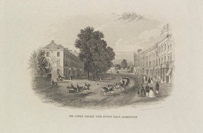 The Lower Parade with Euston Place, Leamington by John Brandard