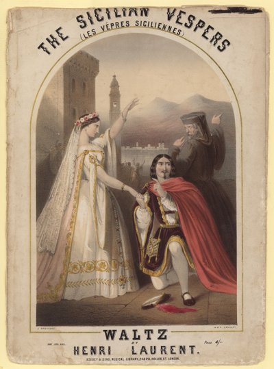 The Sicilian Vespers. Waltz by Henri Laurent by John Brandard