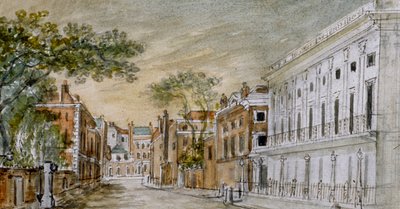 View along Vigo Lane, City of Westminster, London by John Bromley