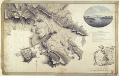 Plan of the Environs of English Harbour and Monks Hill in the Island of Antigua Surveyed and Drawn by John Brown by John Brown