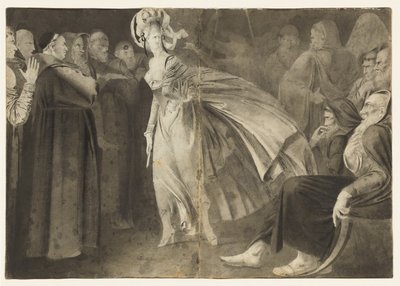 Woman Standing among the Friars by John Brown