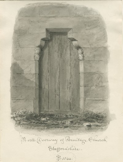 Armitage Church - North Doorway by John Buckler