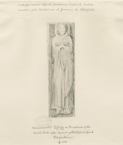 Blithfield Church - Monumental Effigy by John Buckler