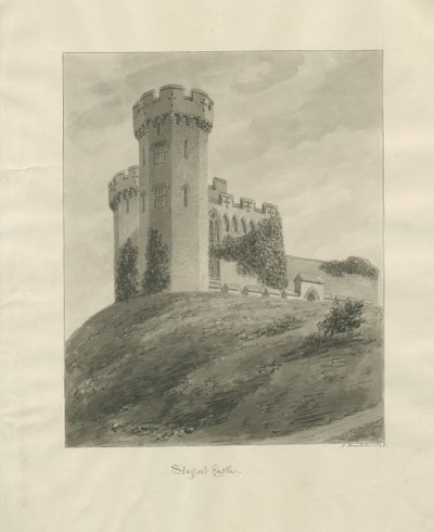 Castle Church - Stafford Castle by John Buckler