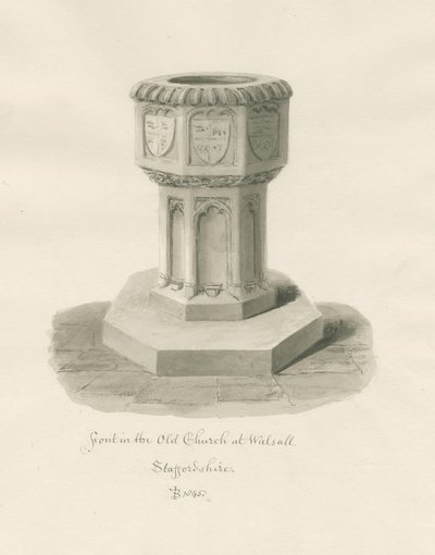 Font in Walsall Church [