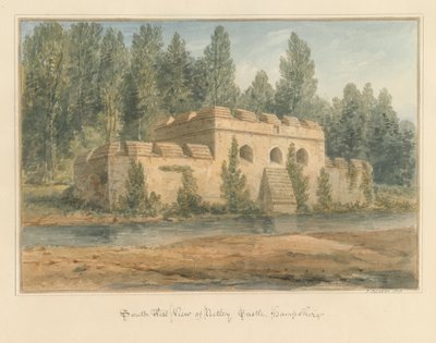 Hampshire - Netley Castle, 1828 by John Buckler