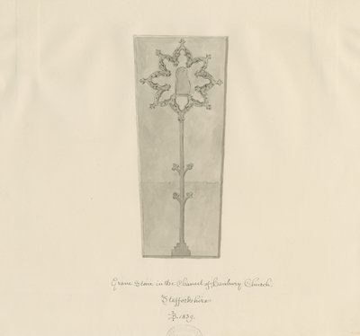 Hanbury Church - Gravestone by John Buckler
