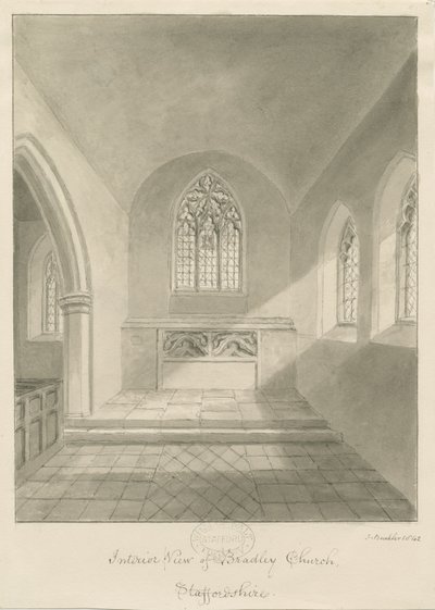 Interior of Bradley Church by John Buckler