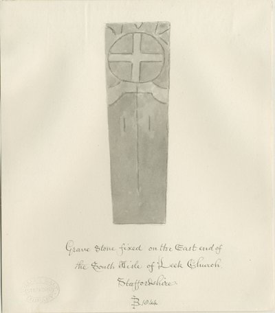 Leek Church - Gravestone by John Buckler