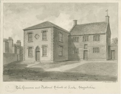 Leek Town - Grammar School by John Buckler