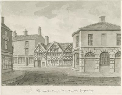 Leek Town - Market Place by John Buckler