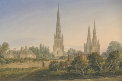 Lichfield Cathedral - North View by John Buckler