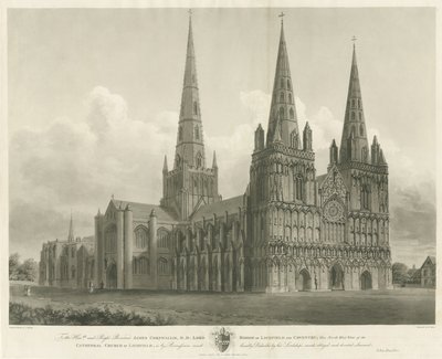 Lichfield Cathedral - North West View by John Buckler