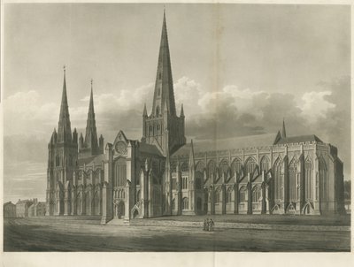 Lichfield Cathedral - South East View by John Buckler