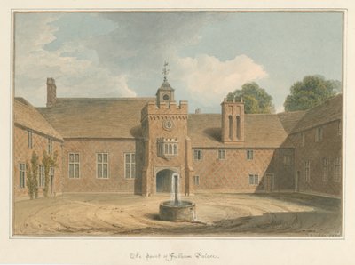 Fulham Palace - The Court by John Buckler