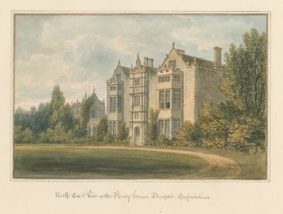 Oxfordshire - Burford - Priory House, 1820 by John Buckler