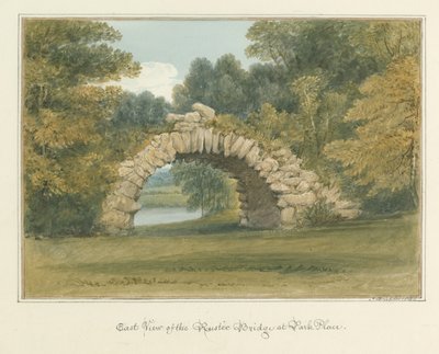 Oxfordshire - Henley upon Thames- Rustic Bridge at Park Place by John Buckler