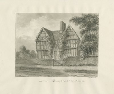 Old Mansion at Boningale, Patshull by John Buckler