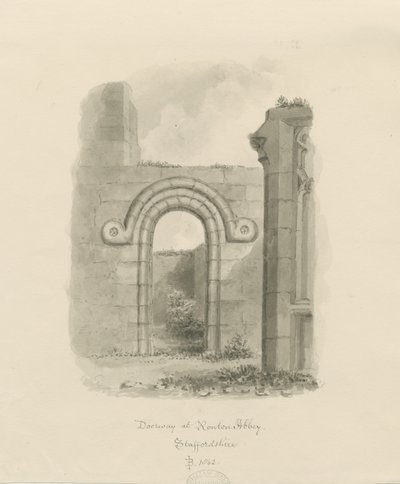 Ranton Abbey - Remains of a Doorway by John Buckler