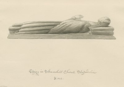 Shareshill Church - Monumental Effigy of Cassandra Swynnerton by John Buckler