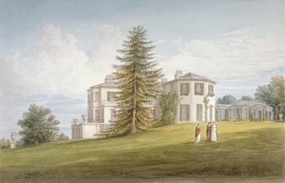 South-west View of Bromley Hill, Bromley, Kent by John Buckler