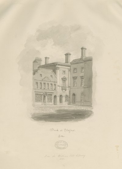 Stafford - Old Bank in Market Square by John Buckler