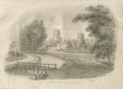 Stafford - South East View by John Buckler