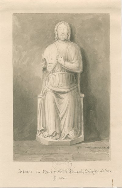 Swynnerton Church - Statue of Jesus Christ by John Buckler