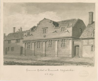 Tamworth - Grammar School by John Buckler